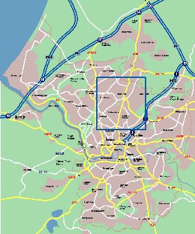 mapa de Bristol em ingles