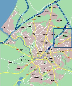 mapa de Bristol em ingles