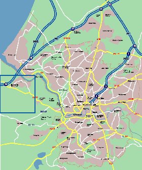 mapa de Bristol em ingles