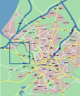 mapa de Bristol em ingles