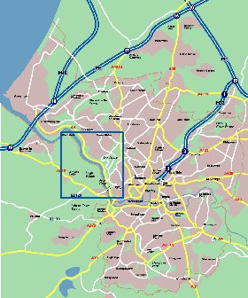 mapa de Bristol em ingles