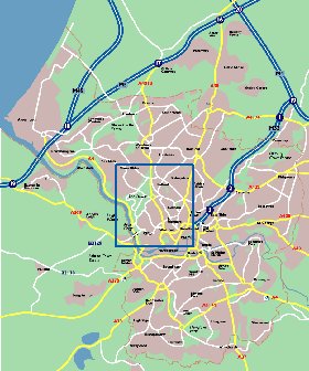 mapa de Bristol em ingles