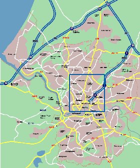 mapa de Bristol em ingles