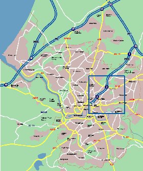 mapa de Bristol em ingles