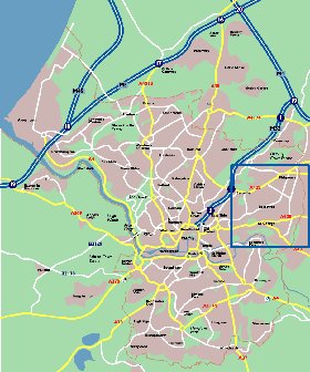 mapa de Bristol em ingles