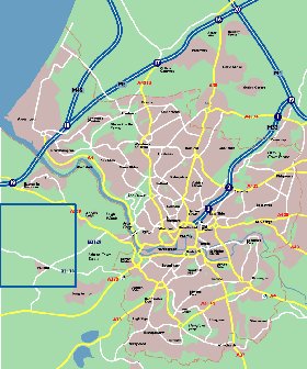 mapa de Bristol em ingles