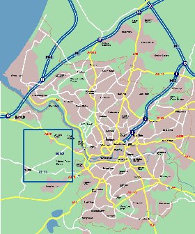 mapa de Bristol em ingles