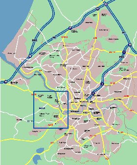 mapa de Bristol em ingles