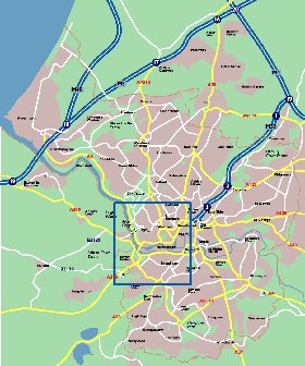 mapa de Bristol em ingles