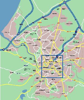 mapa de Bristol em ingles