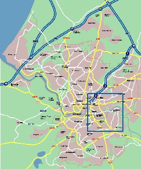 mapa de Bristol em ingles