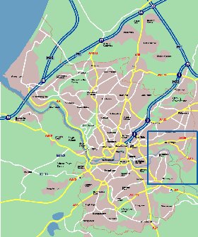 mapa de Bristol em ingles