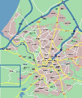 mapa de Bristol em ingles