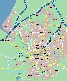 mapa de Bristol em ingles