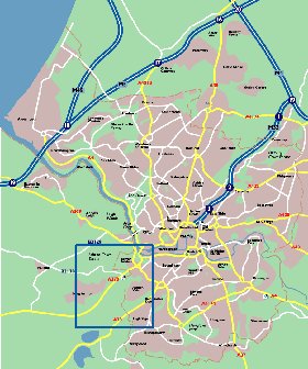 mapa de Bristol em ingles