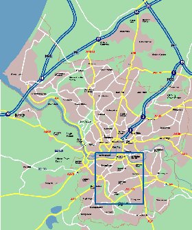 mapa de Bristol em ingles