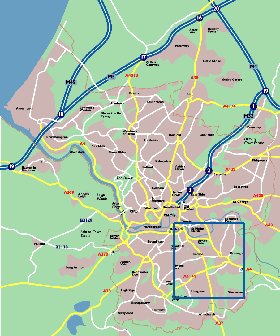 mapa de Bristol em ingles