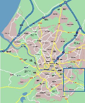 mapa de Bristol em ingles