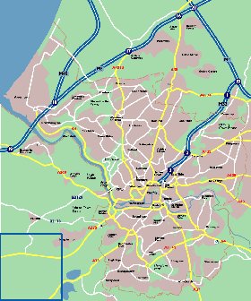 mapa de Bristol em ingles