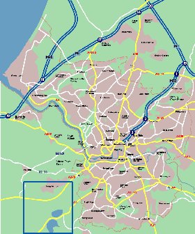 mapa de Bristol em ingles