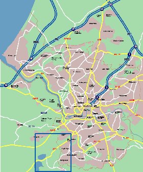 mapa de Bristol em ingles