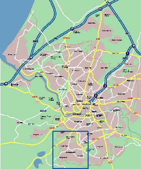 mapa de Bristol em ingles