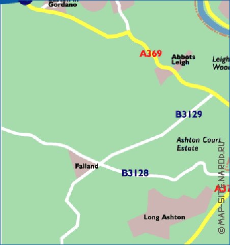 mapa de Bristol em ingles