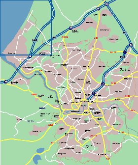 mapa de Bristol em ingles