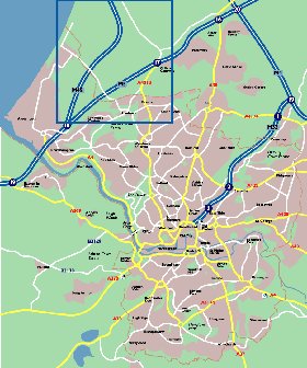 mapa de Bristol em ingles