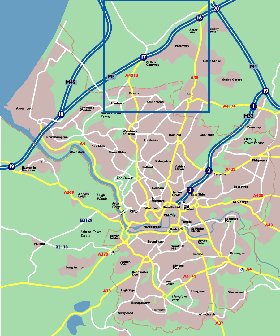 mapa de Bristol em ingles