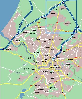 mapa de Bristol em ingles