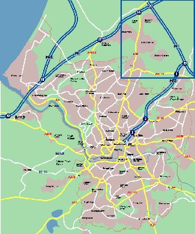 mapa de Bristol em ingles