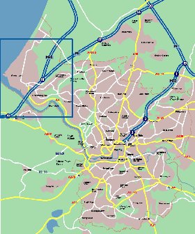 mapa de Bristol em ingles