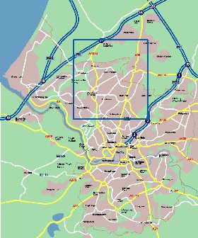 mapa de Bristol em ingles