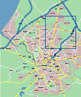 mapa de Bristol em ingles