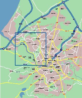 mapa de Bristol em ingles