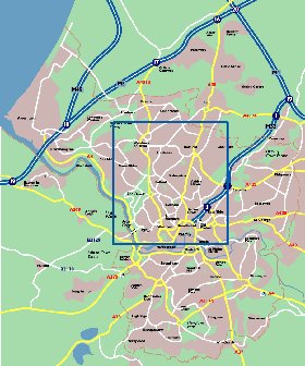 mapa de Bristol em ingles