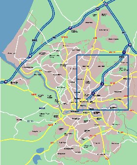 mapa de Bristol em ingles