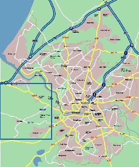 mapa de Bristol em ingles