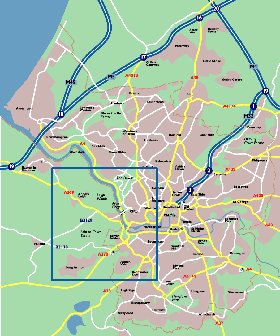 mapa de Bristol em ingles