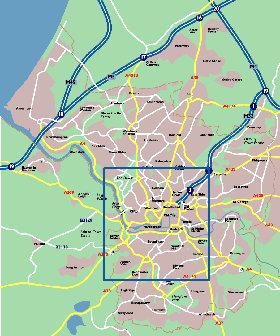 mapa de Bristol em ingles