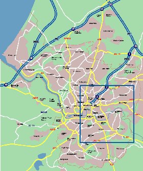 mapa de Bristol em ingles