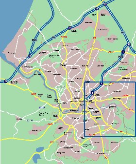 mapa de Bristol em ingles