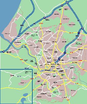 mapa de Bristol em ingles