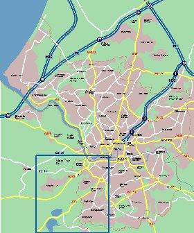 mapa de Bristol em ingles