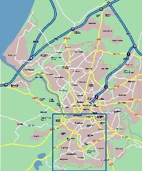 mapa de Bristol em ingles