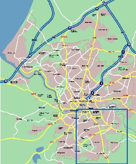 mapa de Bristol em ingles