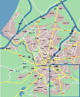 mapa de Bristol em ingles