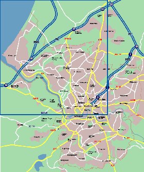 mapa de Bristol em ingles