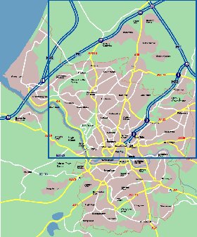 mapa de Bristol em ingles